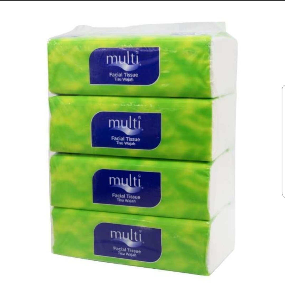 Tissue Multi Facial Tissue / Multi Tisu Wajah 4 Pack 2ply 160 Sheets ...