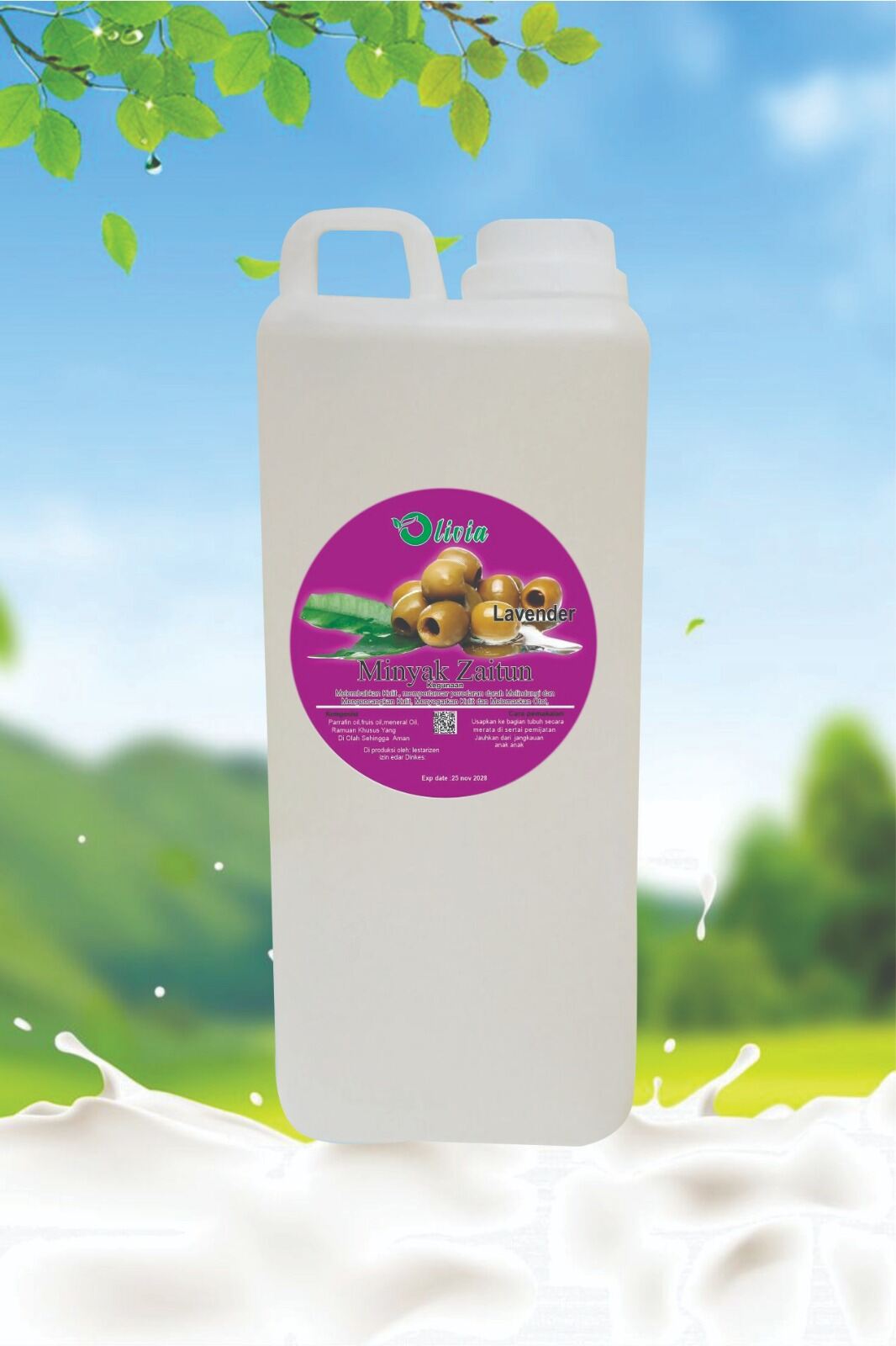 minyak zaitun Olivia massage oil minyak pijat 1 liter ...