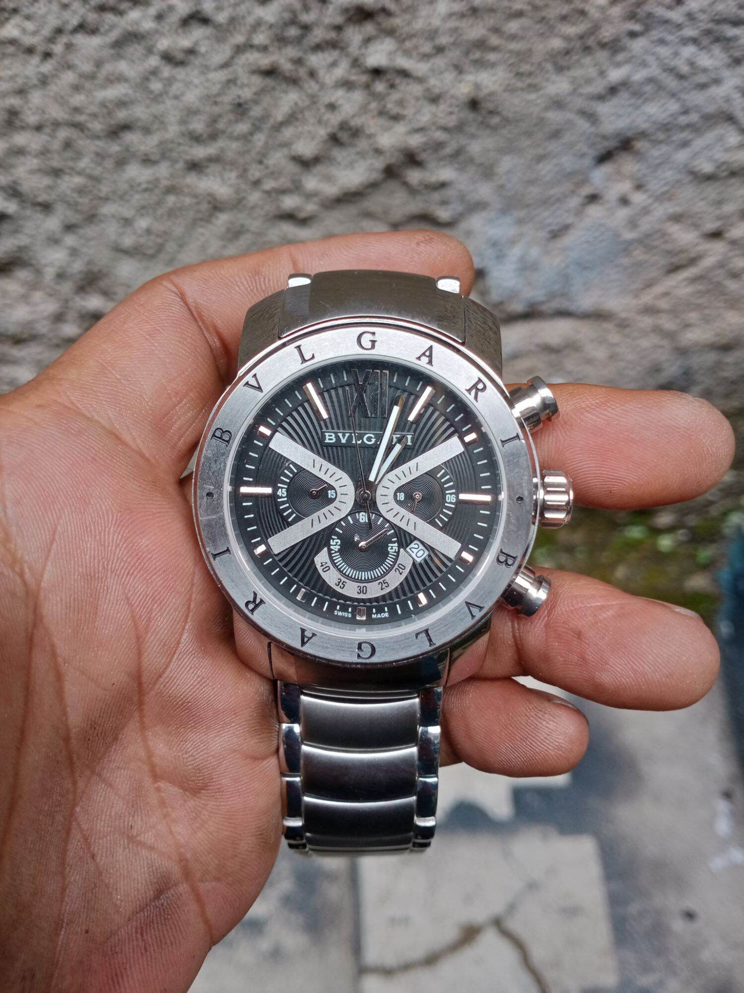 Jam tangan BVLGARI iron man SD 38S Lazada Indonesia