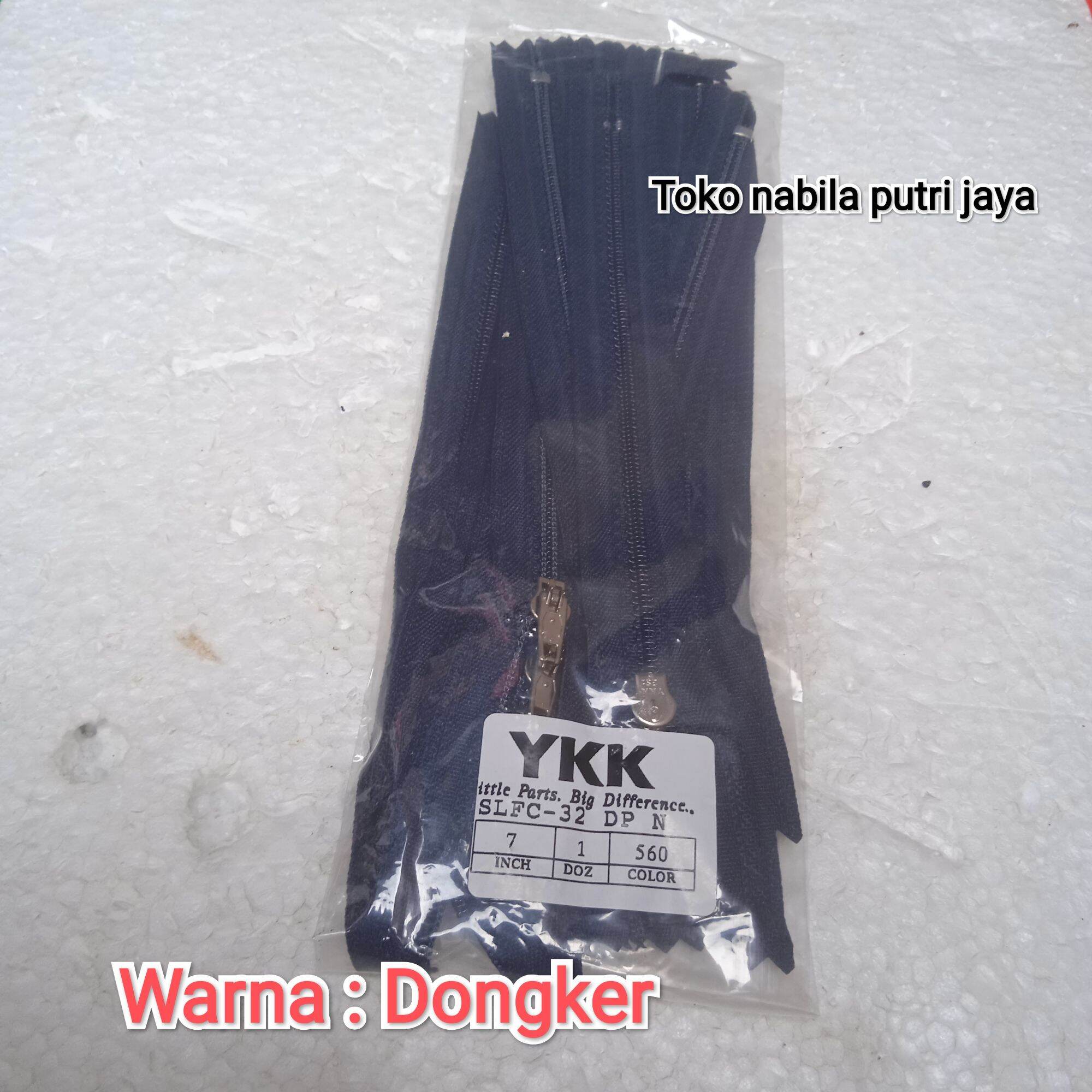 resleting ykk lusinan resleting celana bahan resleting ykk 7 inch resleting ykk 17 cm