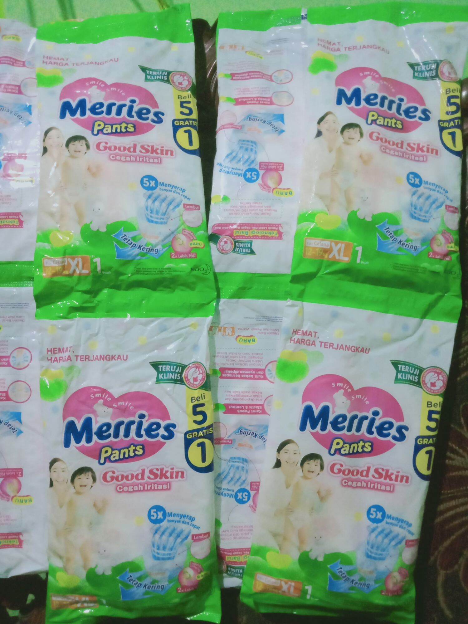 Merries Renceng Pampers Merries Size XL Renceng ( isi 6 pcs ) | Lazada Indonesia