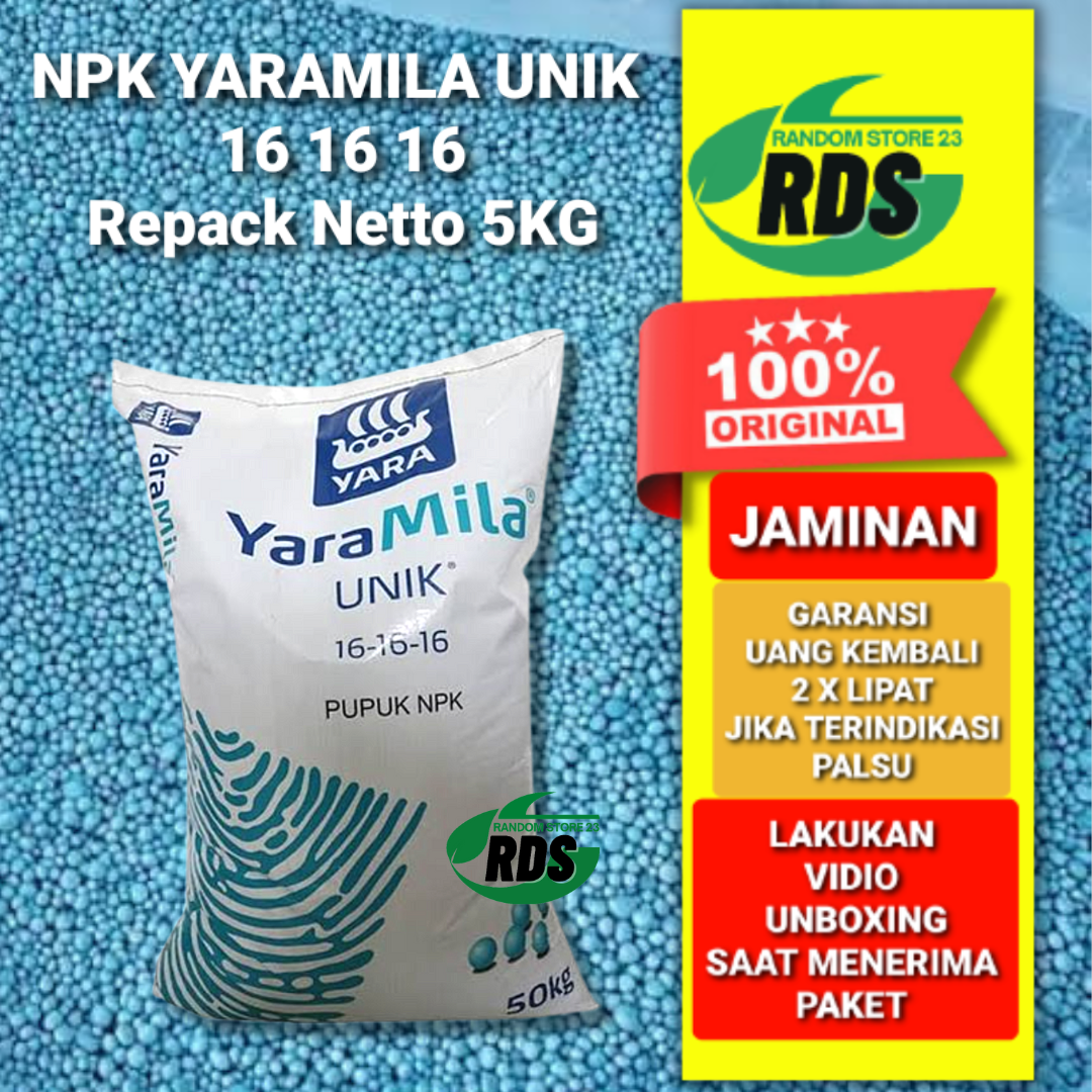 5 KG Pupuk NPK 16 16 16 YARA MILA / YARAMILA UNIK KEMASAN REPACK ...