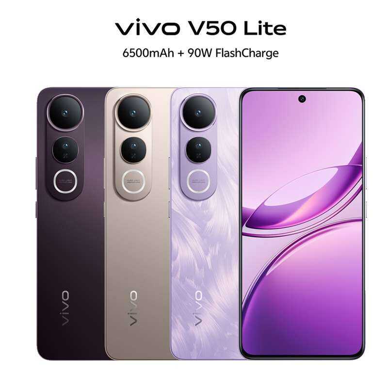 Vivo V50 Lite 8/256GB New Harga  3,599,000 Ringgit*Penghantaran Percuma