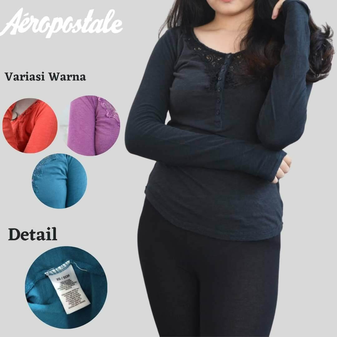 Lazada Indonesia - AEROPOSTALE – baju wanita atasan wanita – baju atasan wanita – atasan wanita terbaru 2021 kekinian – baju wanita terbaru 2021 kekinian viral – baju wanita lengan panjang – baju wanita tangan pendek – kaos wanita murah meriah – kaos lengan panjang