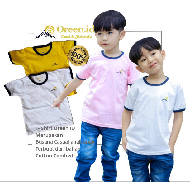T-shirt Oreen.id baju anak T-shirt Anak Kaos anak minimalis Kaos distro anak