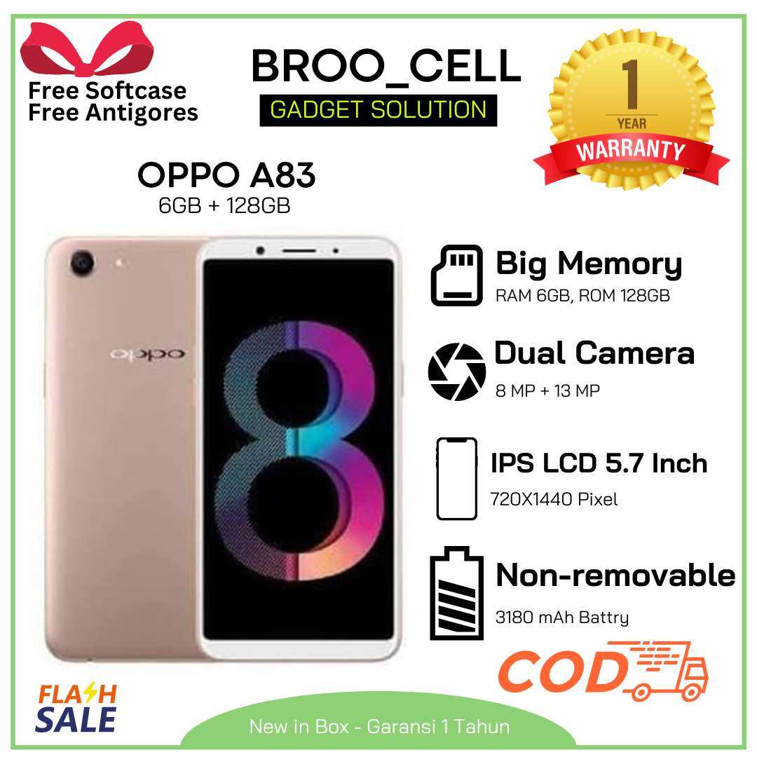 SMARTPHONE ANDROID A83 - 6/128GB - GARANSI 1 TAHUN Giá 659,890 Đồng*Miễn phí vận chuyển