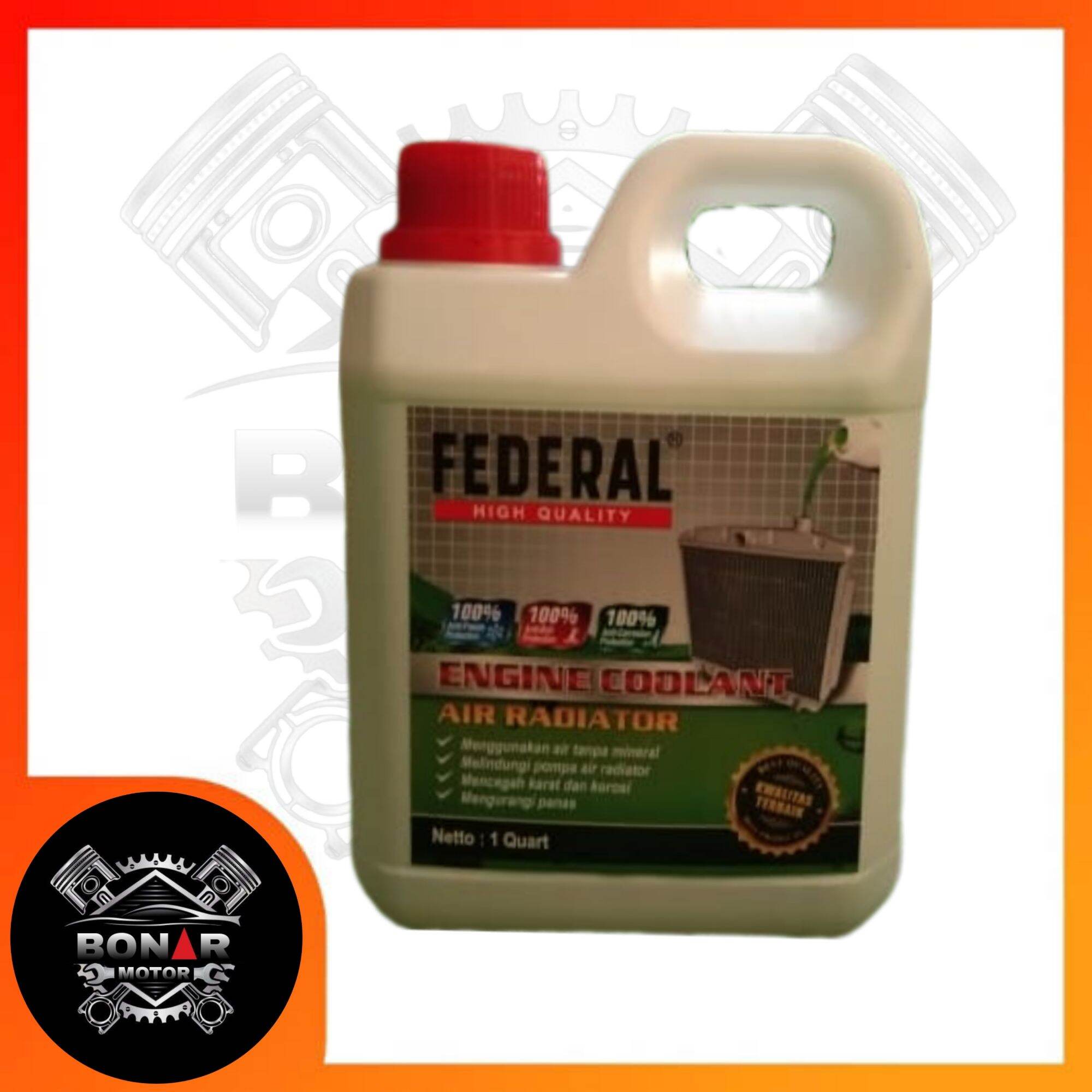 AIR RADIATOR COOLANT FEDERAL WARNA HIJAU 1L | Lazada Indonesia