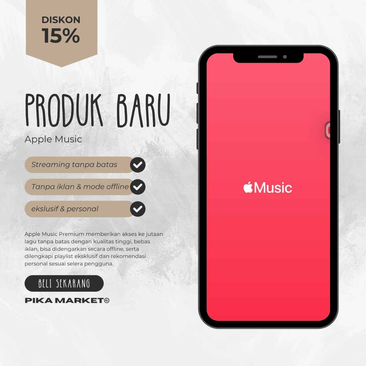 App3l Music premium | AppMus | Bergaransi Termurah Harga 12,500 rupiah*Gratis Ongkir