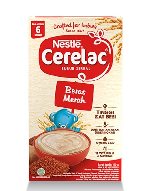 Nestle Cerelac Bubur Bayi Instan Beras Merah 120 gr