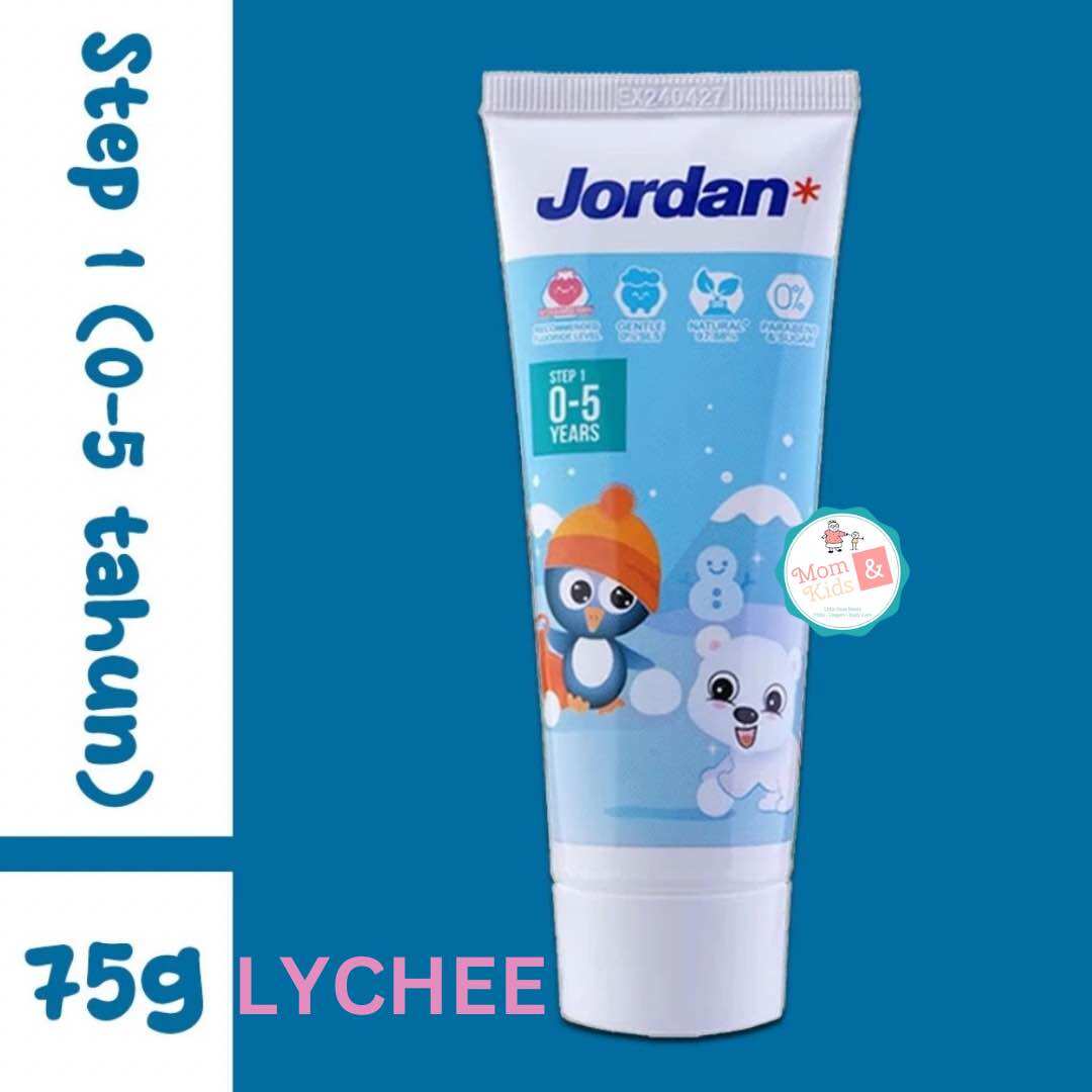 JORDAN TOOTHPASTE STEP 1 (0-5 TAHUN) & STEP 2 (6-12 TAHUN) 75GR | JORDAN PASTA GIGI ODOL BAYI ANAK