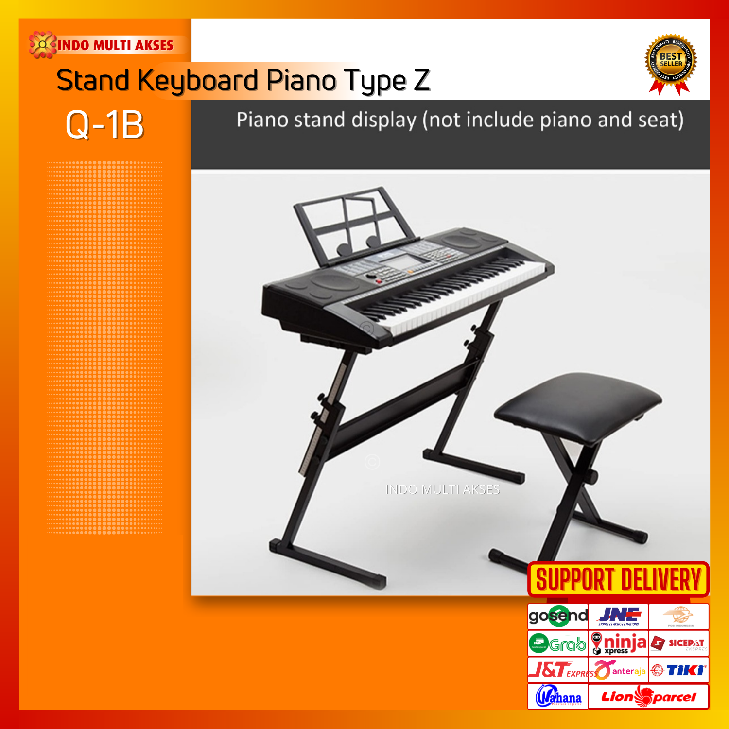 Stand Keyboard Digital piano adjustable portable / Alas meja dudukan