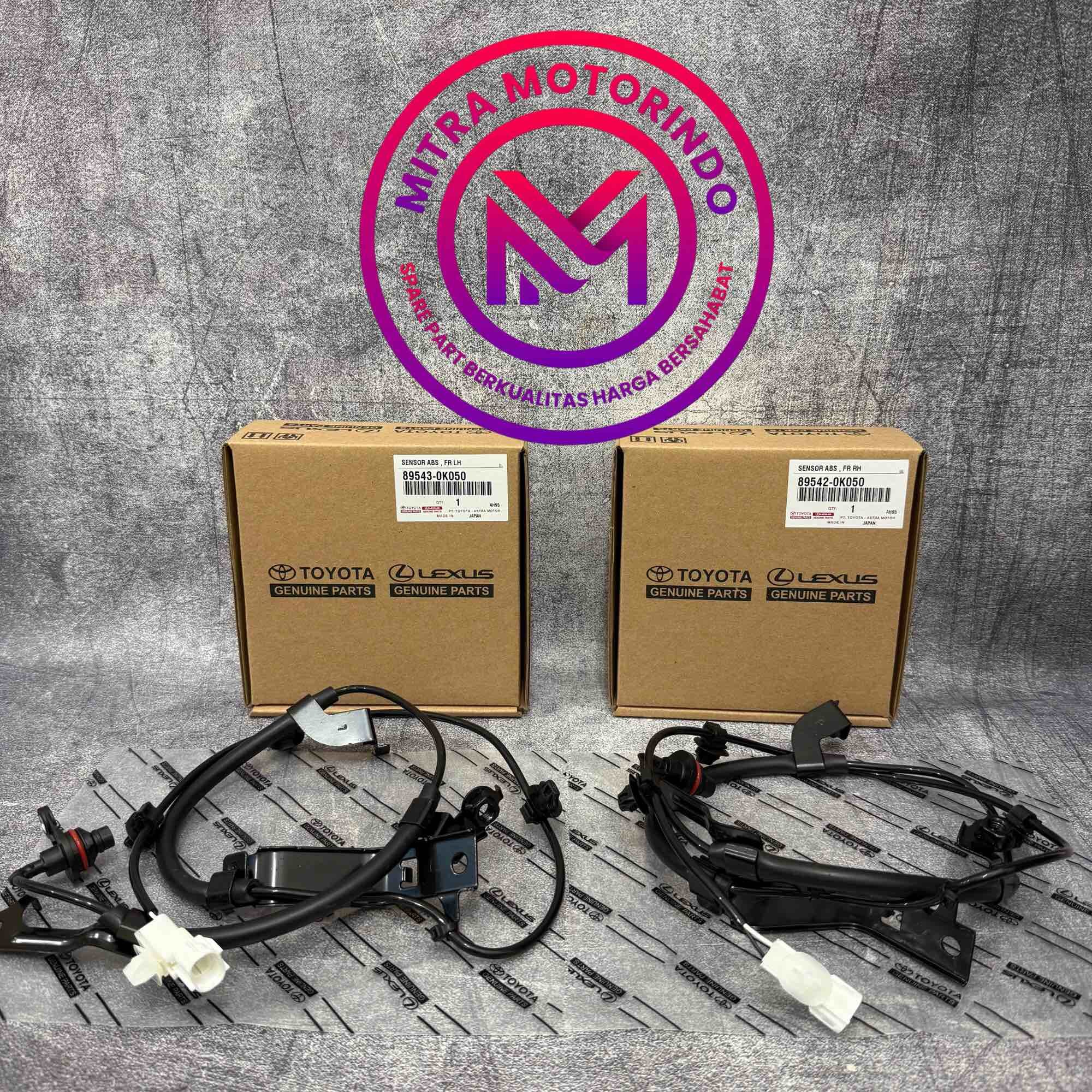 Sensor ABS Depan Kiri & Kanan/Sensor Speed FR RH,LH /ABS Speed Sensor Front Toyota Innova Reborn 1set 2pcs 89543-0K050/89542-0K050 Harga 575,000 rupiah*Gratis Ongkir