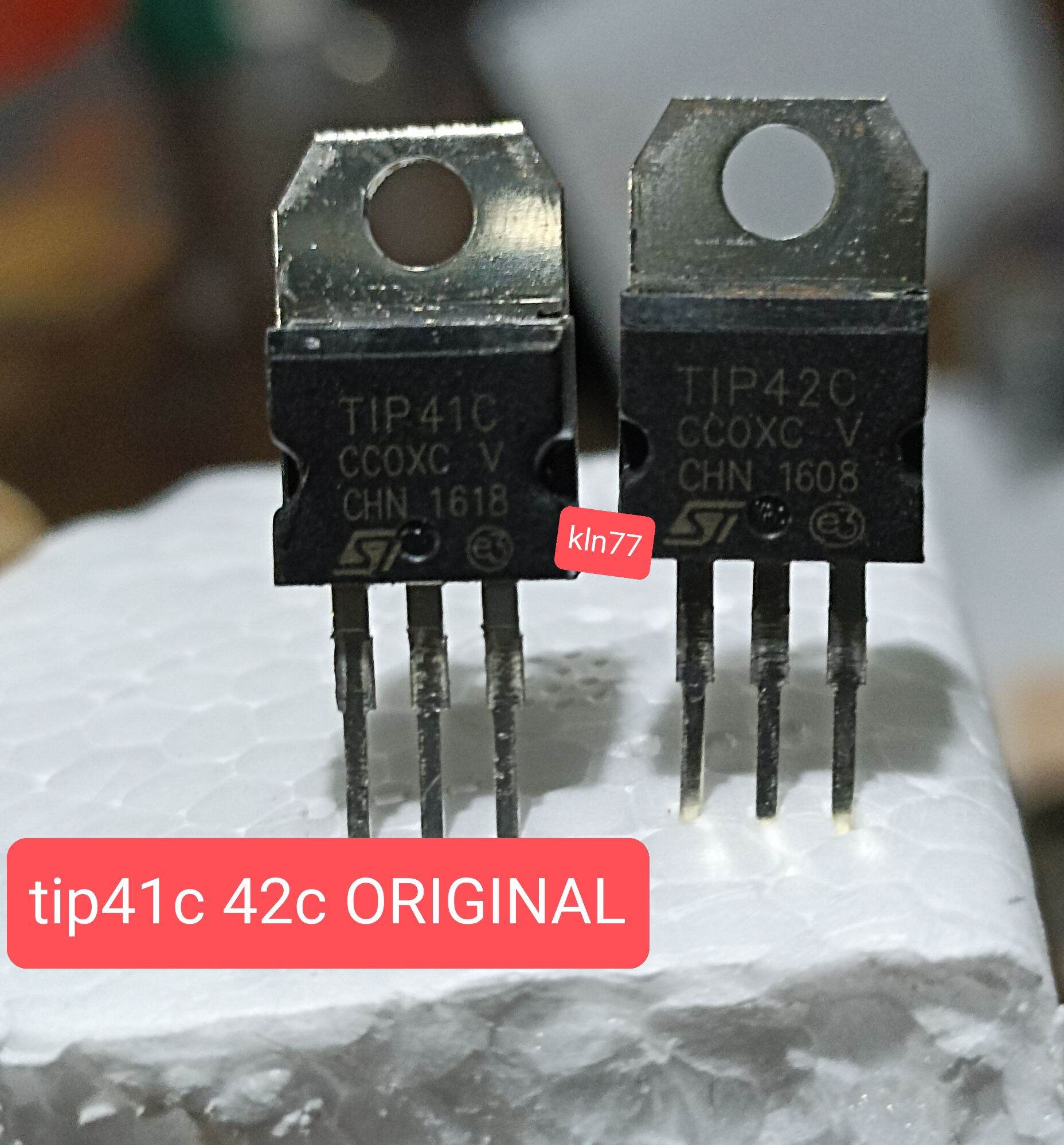 TRANSISTOR TIP41C TIP42C ORIGINAL TIP 41C TIP 42C ASLI BODY TEBAL ...