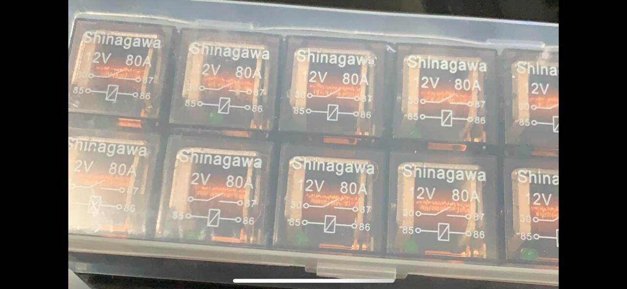 Relay Klakson Motor Relay Transparan 4Kaki 12Volt 80Ampere Shinagawa