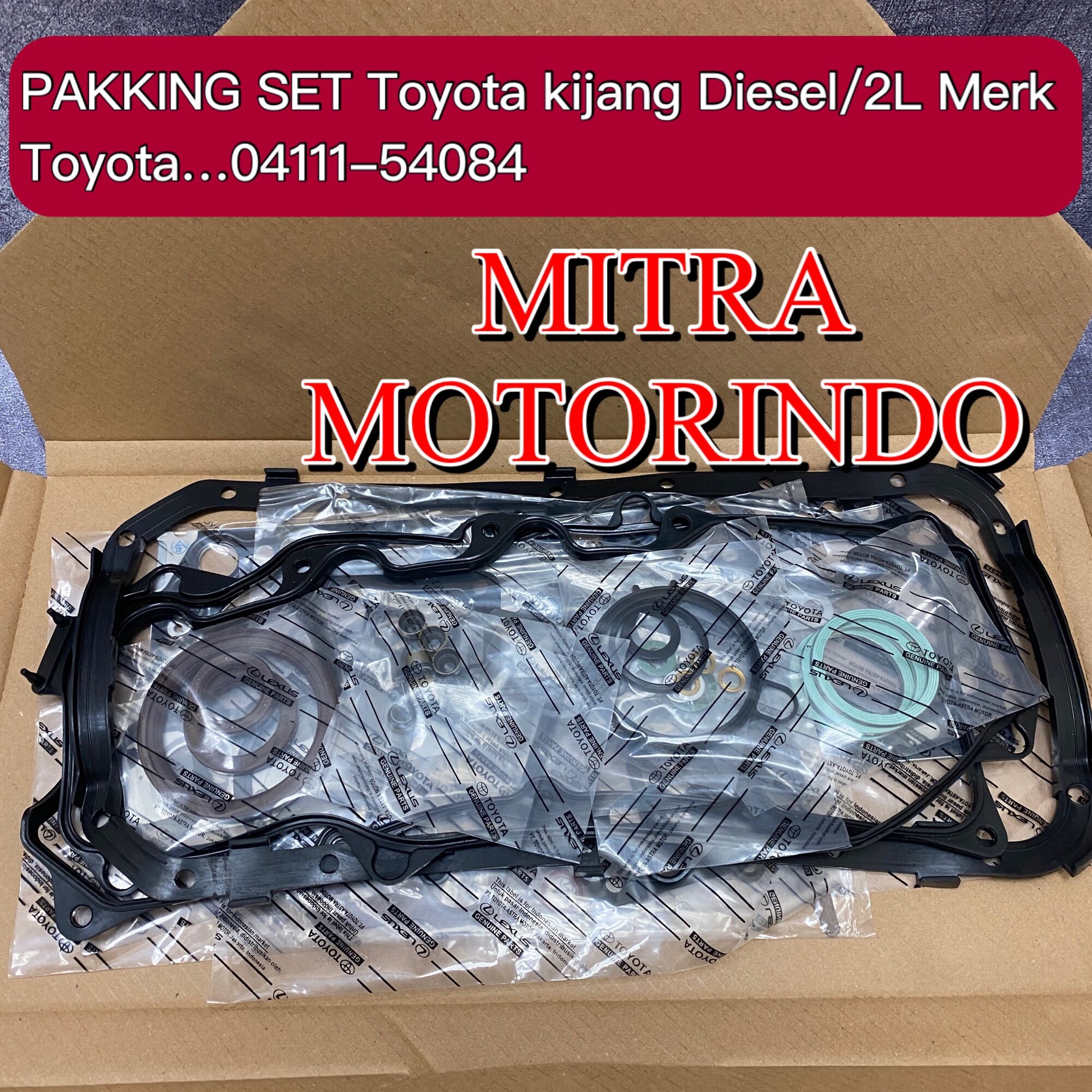 Paking set/gasket engine set Toyota kijang diesel 2L 04111-54080 Harga 675,000 rupiah*Gratis Ongkir