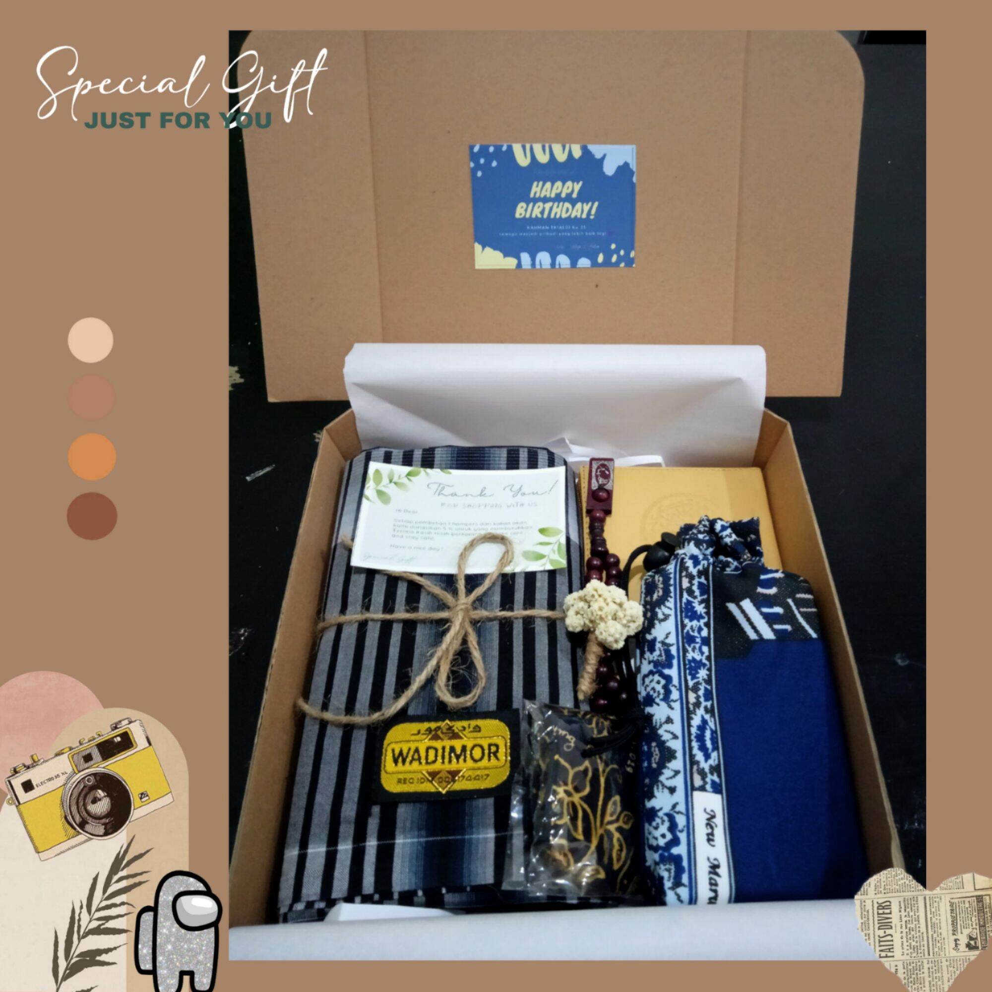 Special hadiah 7, Hampers Sarung, Paket Ibadah, Hampers murah / Kado ulang tahun