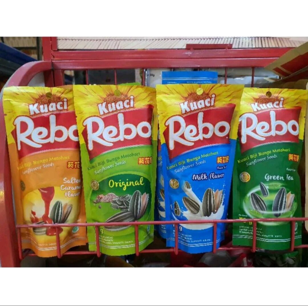 Kuaci Rebo 70gr Kwaci Biji Bunga Matahari All Varian Milk Caramel