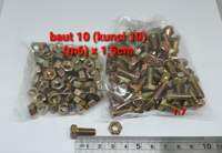 (Paket 100 set) Baut 10 (6mm) x 15 cm + mur