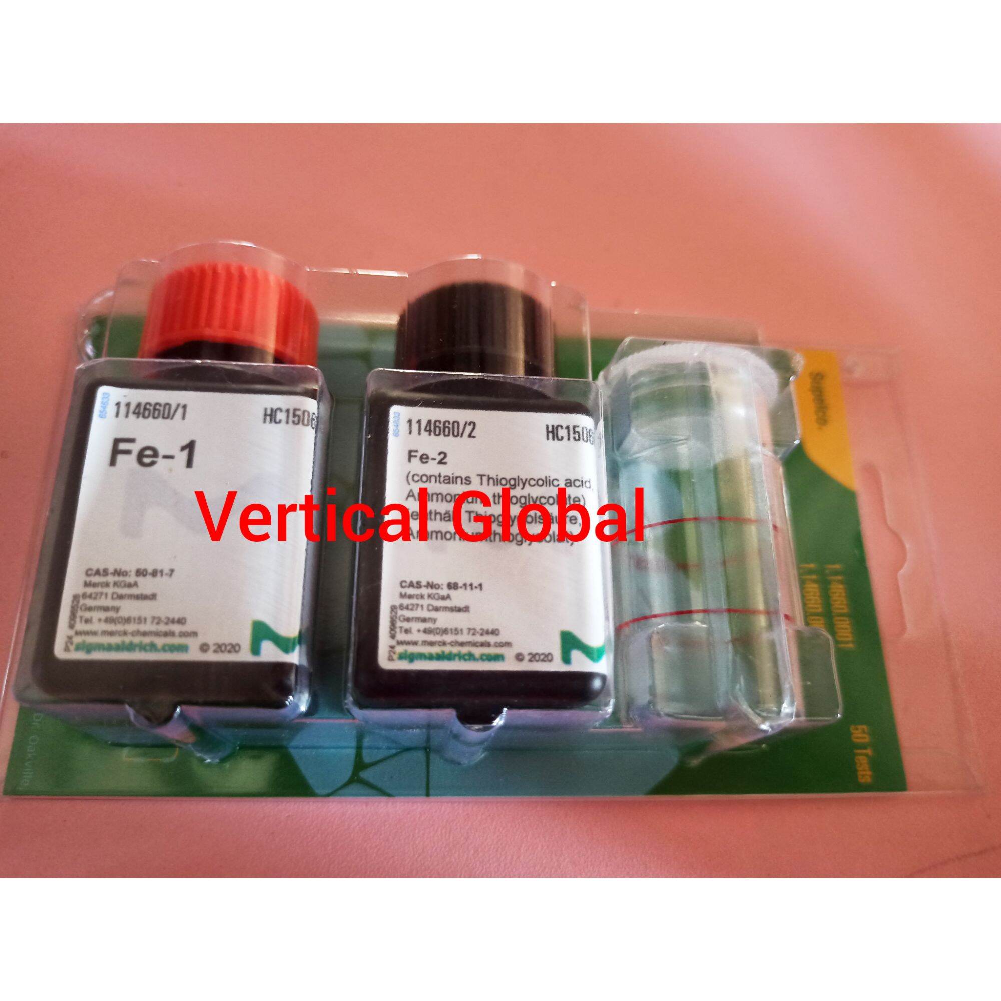Iron Test Kit Merck M.1.14660.0001 Fe Test Besi Test Lazada Indonesia