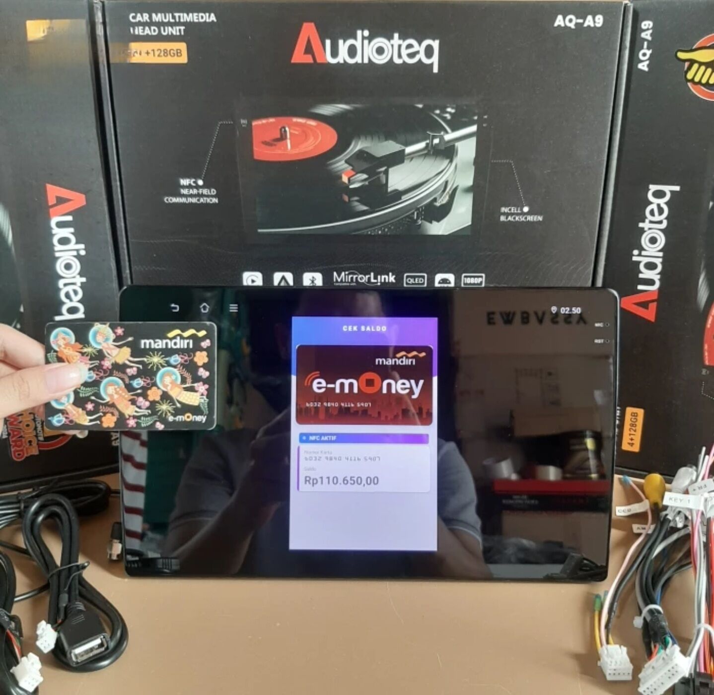 Android Mobil 10" Audioteq Ram 4/128 NFC Harga 1,500,000 rupiah*Gratis Ongkir