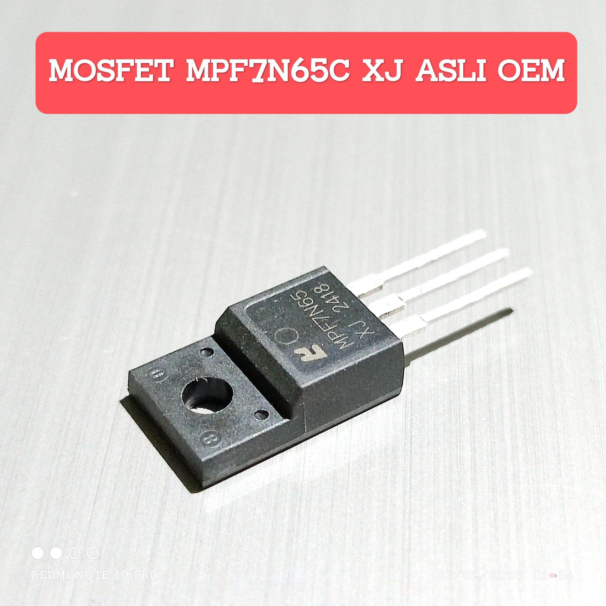 Transistor MOSFET AOD5N50 / FDD5N50 - 500V 5A, Boîtier TO252, Neuf, Vendeur Italien