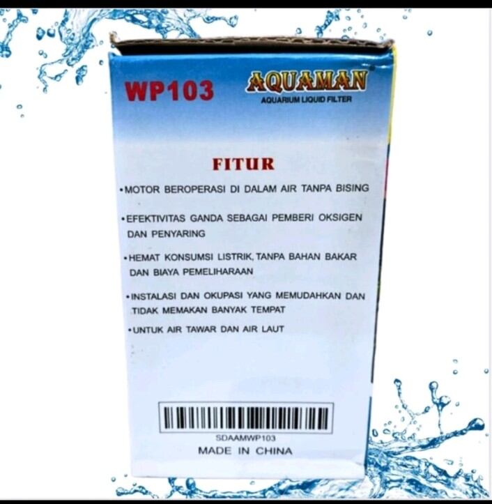 Pompa aquarium kolam hidroponik AQUAMAN WP 103