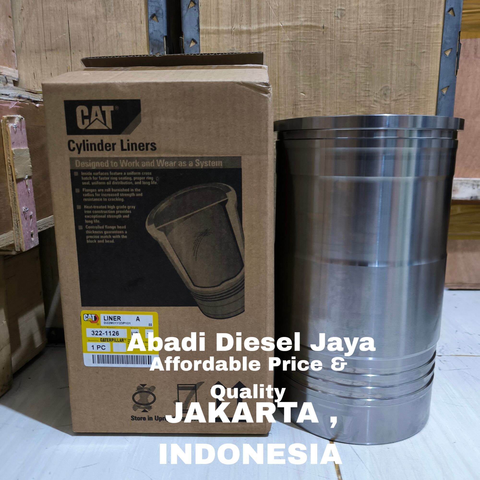 322-1126 Boring Liner Cylinder Motor Grader 24M 637G 657E OEM Harga 3,000,000 rupiah*Gratis Ongkir