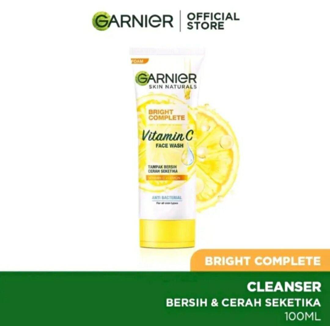 GARNIER facial wash vit.C 100ml/ Garnier sabun wajah vit.C 100ml