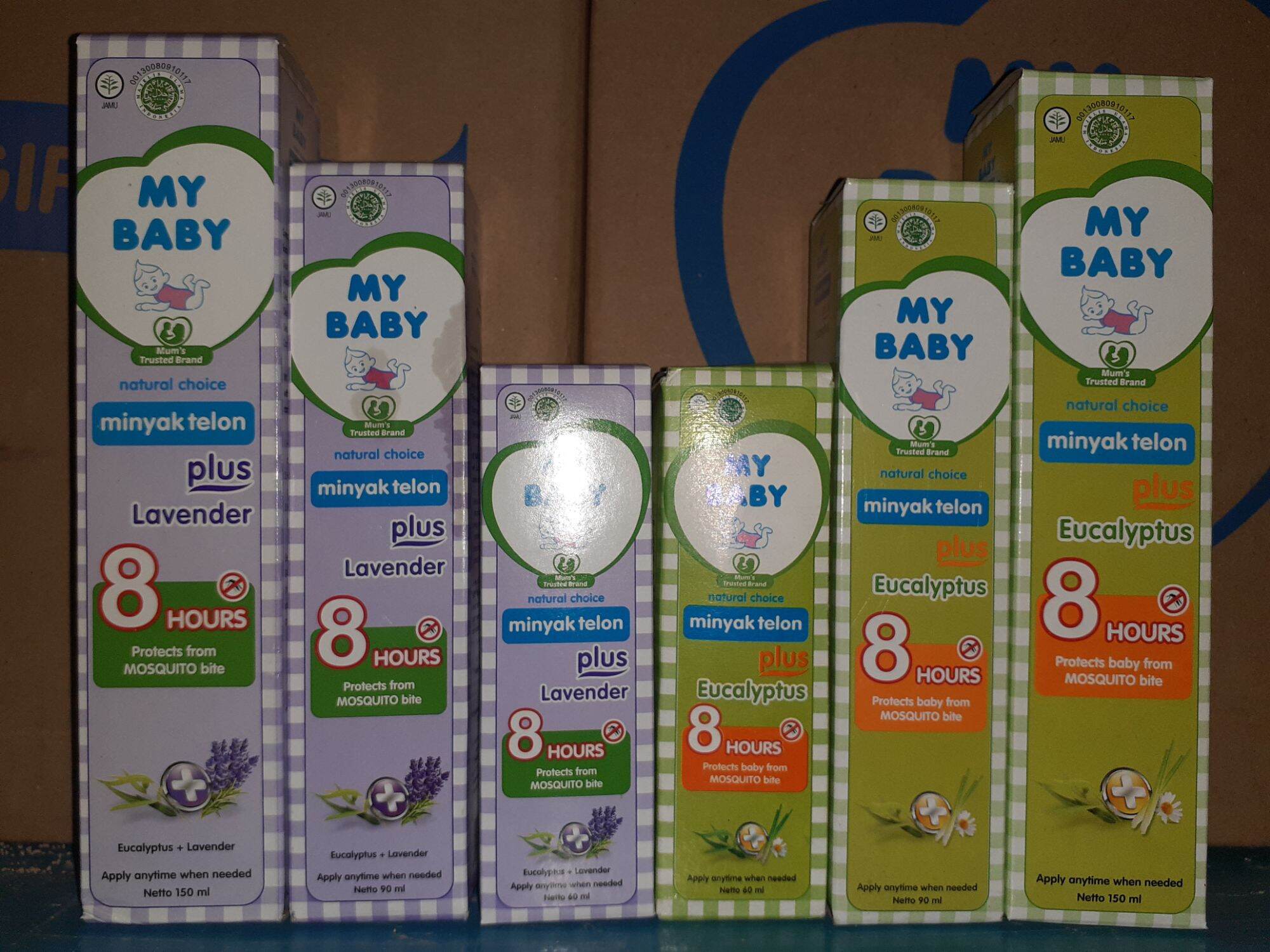 My Baby Minyak Telon Aroma Lavender dan Eucalyptus 60 ml 90 ml 150 ml