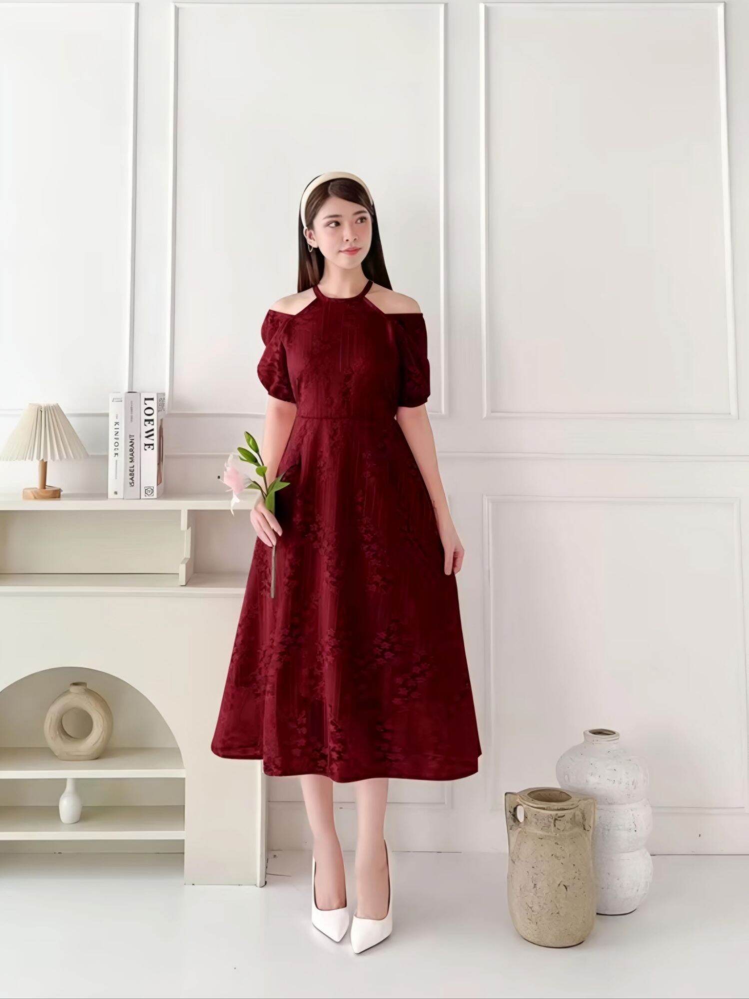 korean style bridesmaid dresses Puff Short Sleeve Simple Wedding Dresses Deep V-Neck Pearls Elegant Bridal  Gowns bohe Fashion Korea Noivas DW471