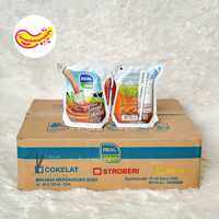Susu UHT Real Good POUCH - Netto 125 mL 1 DUS ISI 40 Cokelat Stroberi Keju D0025