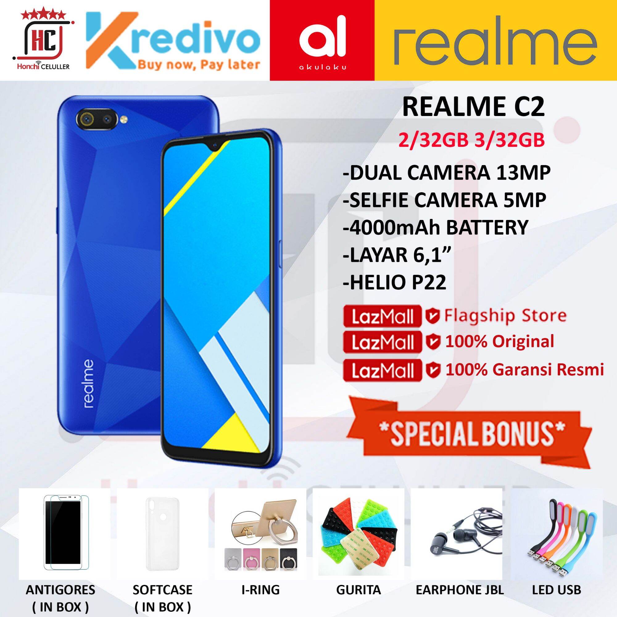 REALME C2 2/32GB 3/32GB GARANSI RESMI ORIGINAL