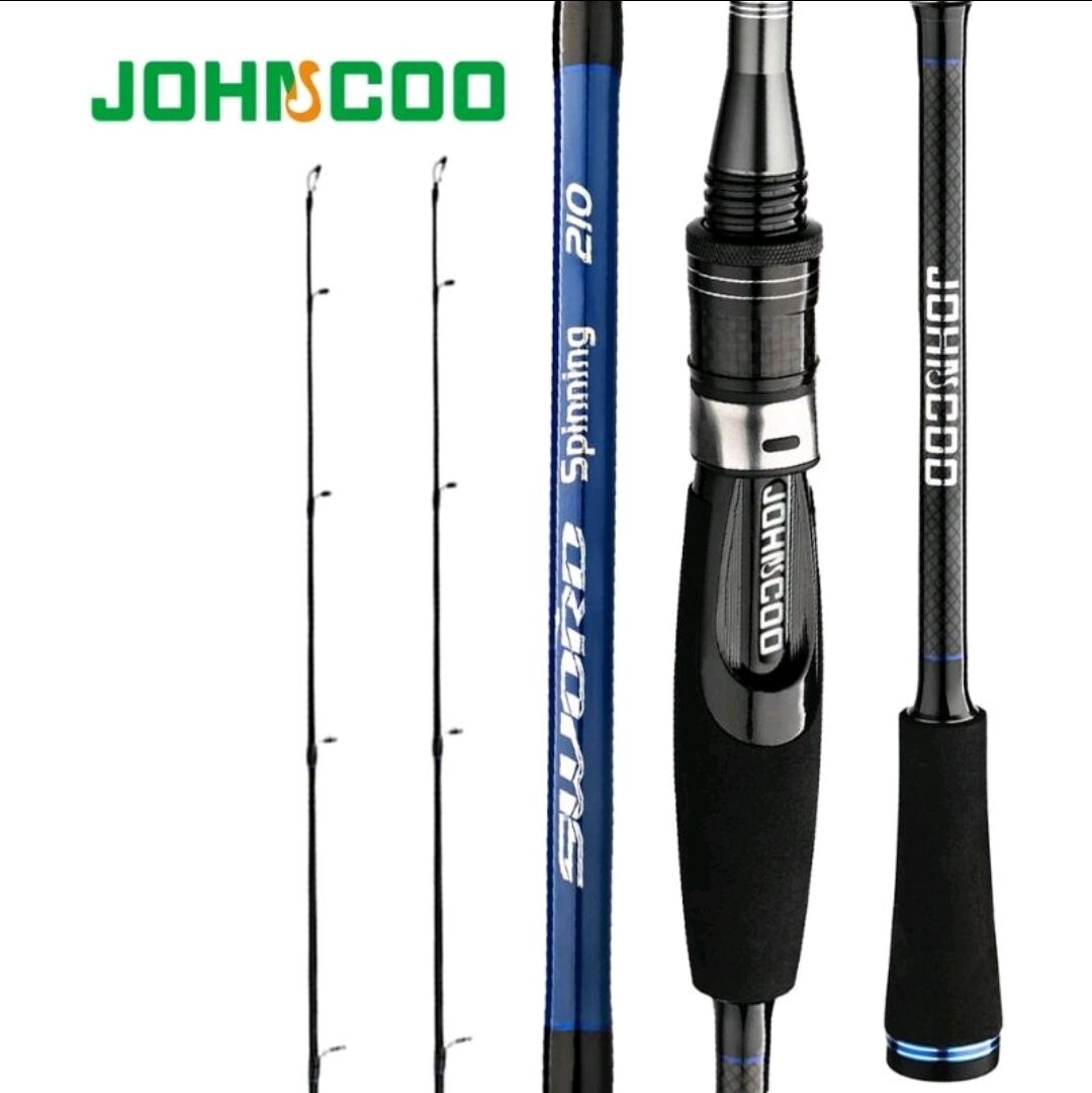 JOHNCOO SWORD Spinning Fishing Rod Power M MH Carbon Rod Pole