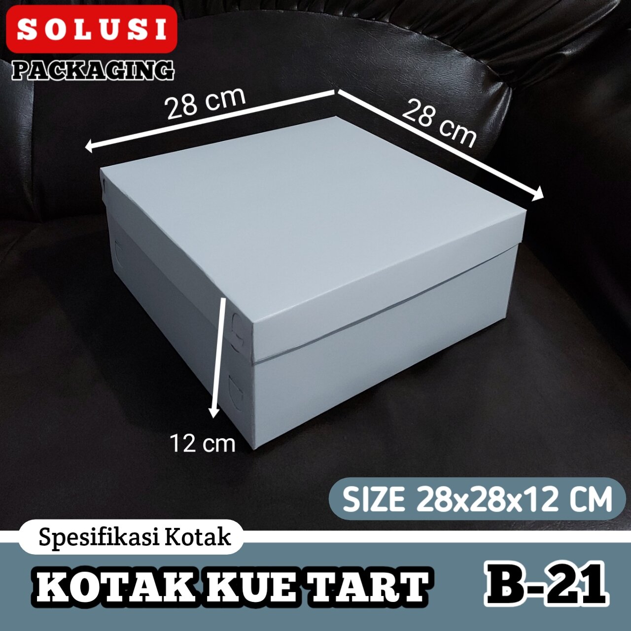 Kardus Sari Roti ISI 60 PCS KOTAK ROTI KUE TART B-21 28x28x12cm KARDUS DUS DOS BOX BOLU ...