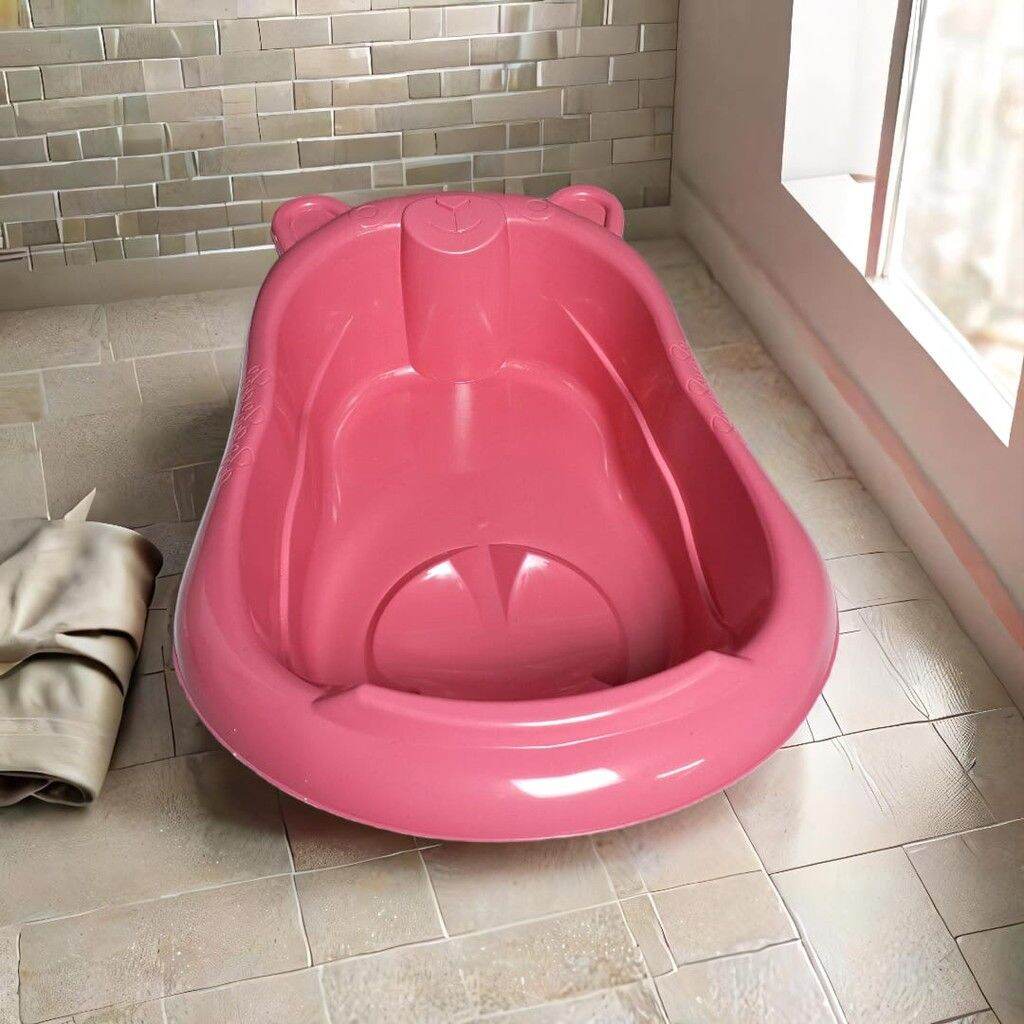 Bak Mandi Bayi karakter dengan Fitur Aman Nyaman Praktis Bebas BPA dan Pilihan Warna.