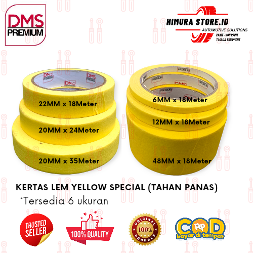 Kertas Lem Special Tahan Panas Lakban Kertas Masking Tape DMS Premium ...