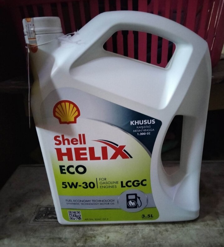 Oli Mesin Mobil Shell Helix Eco Sae W L Original Tembus