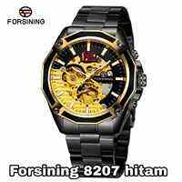 FORSINING 8207 JAM TANGAN PRIA KEREN OTOMATIS TANPA BATRE BISA COD