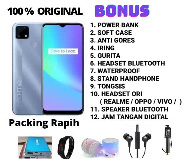 REALME C25S RAM 4/128 GB RESMI Harga 2,050,000 rupiah*Gratis Ongkir
