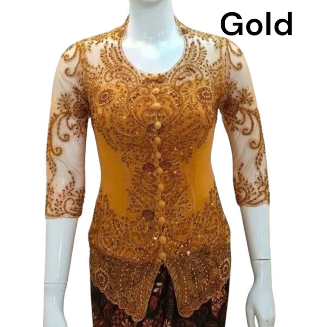 Modern wisuda Kebaya Top | | Women's Tile Kebaya Full of Sequins | | Formal Kebaya with 7/8 Sleeves