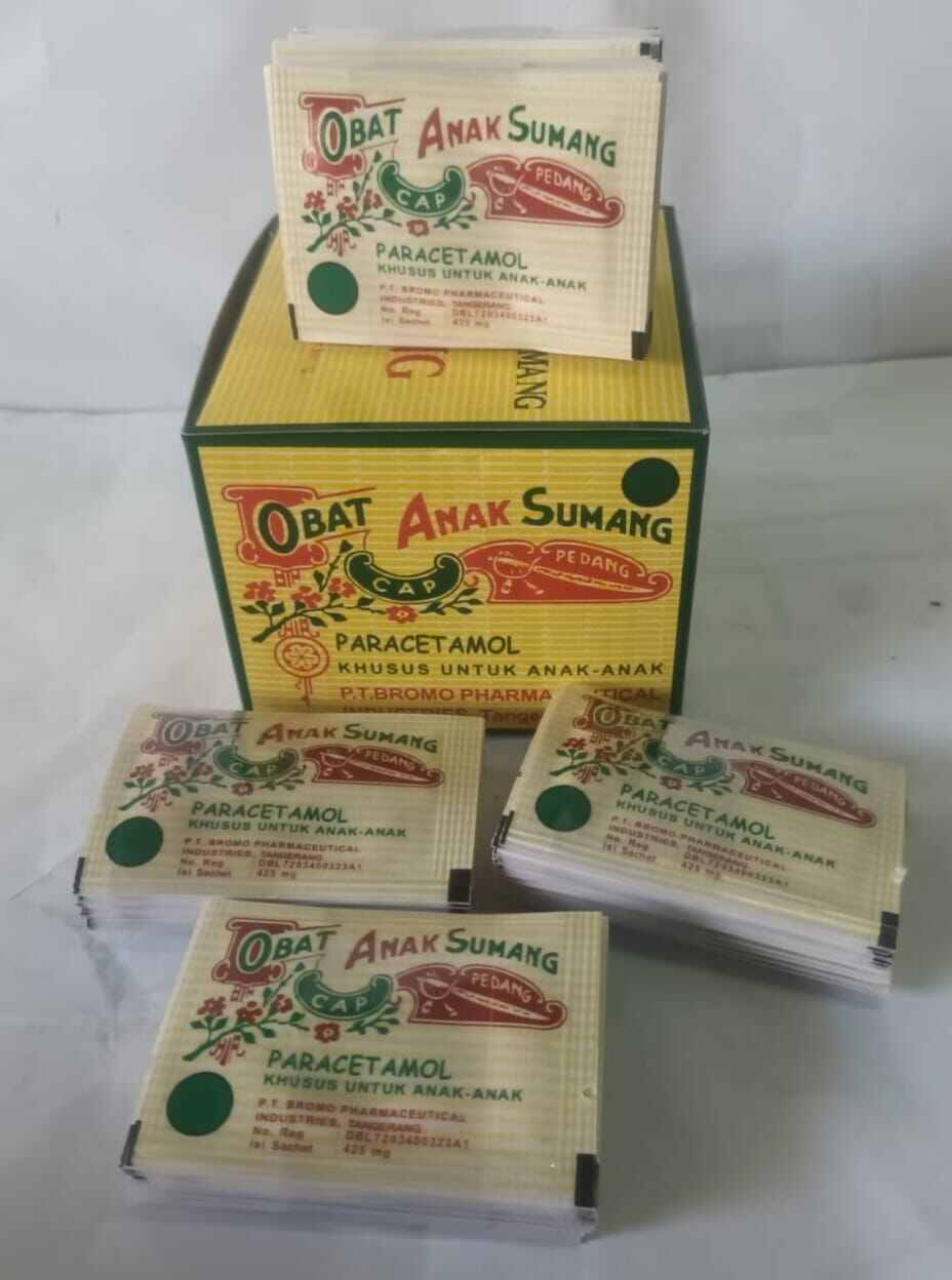 Anak Sumang Cap Pedang Pereda Demam Untuk Anak Anak Isi 20 Sachet