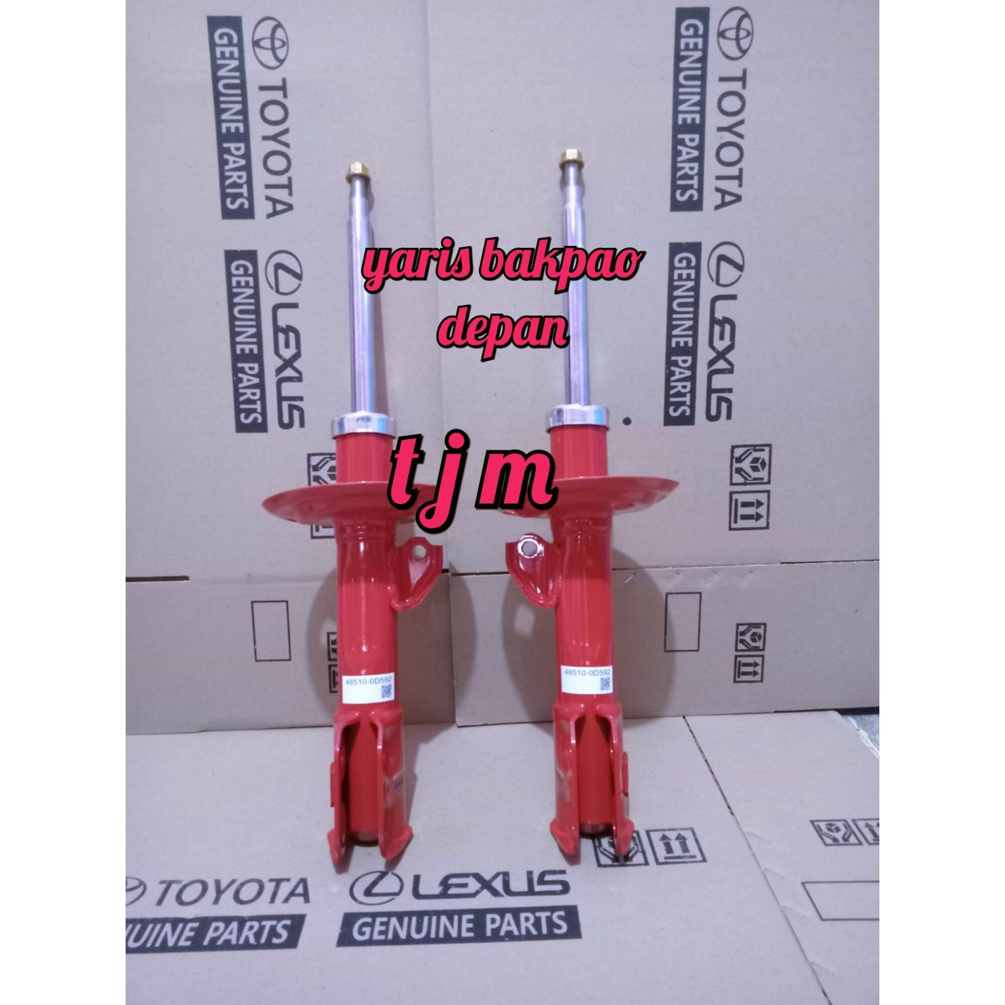 Shockbreaker shock absorber Toyota Yaris Bakpao depan merk TRD original harga 1 pasang ( kanan & kiri ) Harga 750,000 rupiah*Gratis Ongkir
