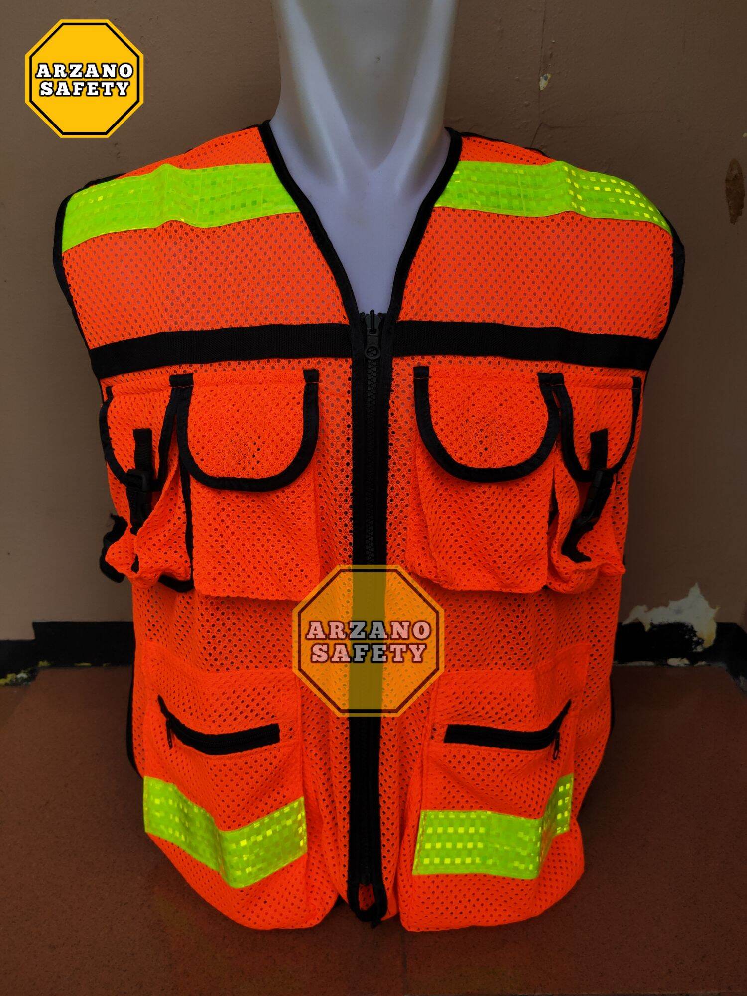 rompi proyek safety tambang 6 kantong terbaru | Lazada Indonesia
