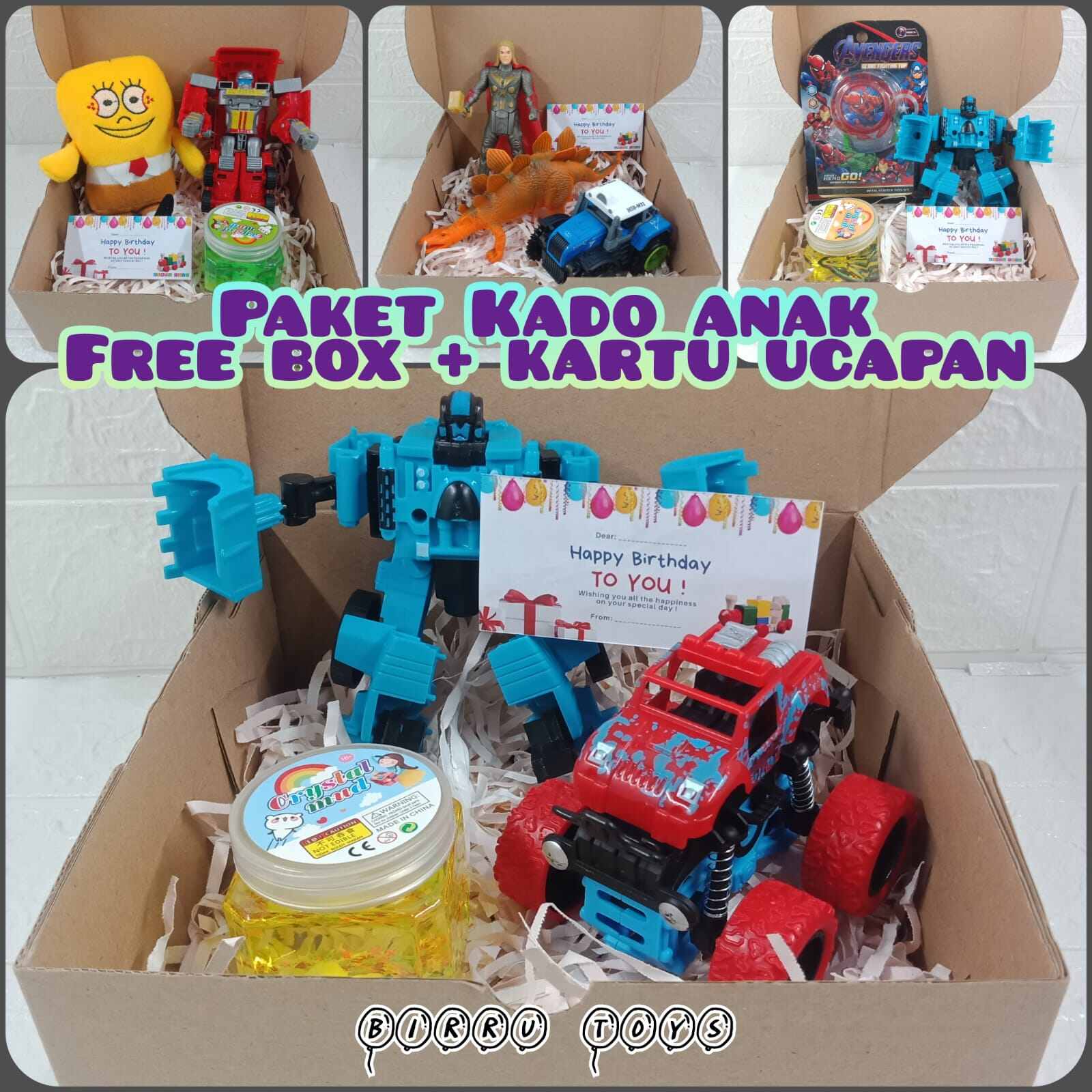 PAKET 1 Kado Anak - Hampers Mainan Anak Cowok MURAH!!!