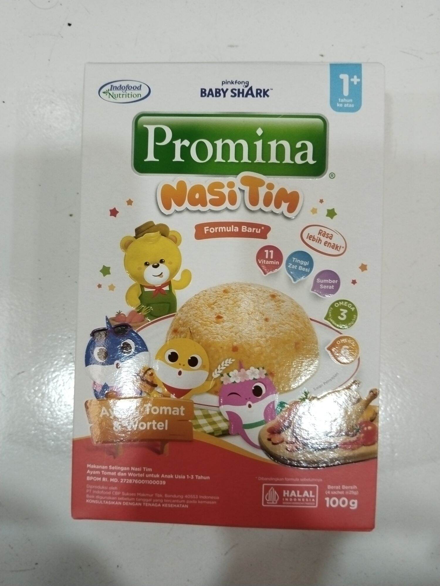 Promina Nasi Tim ayam tomat & wortel 100 gr