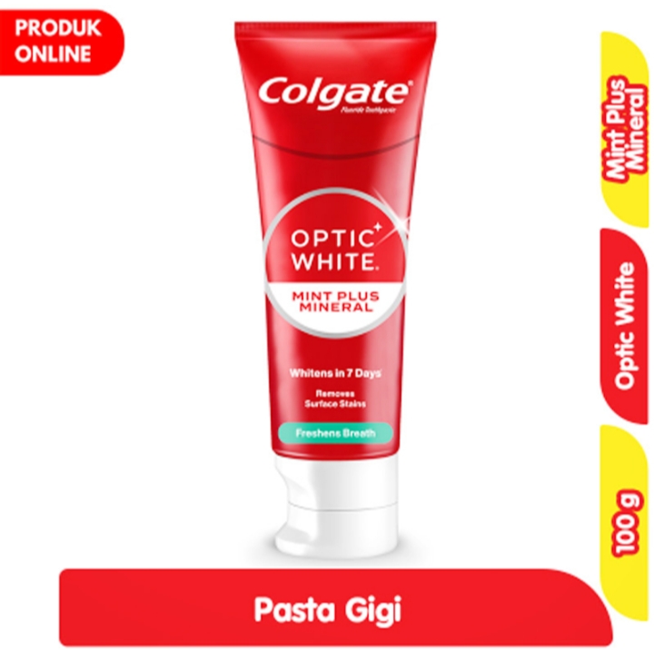 Colgate Optic White Pasta Gigi Mint Plus Mineral 100gram