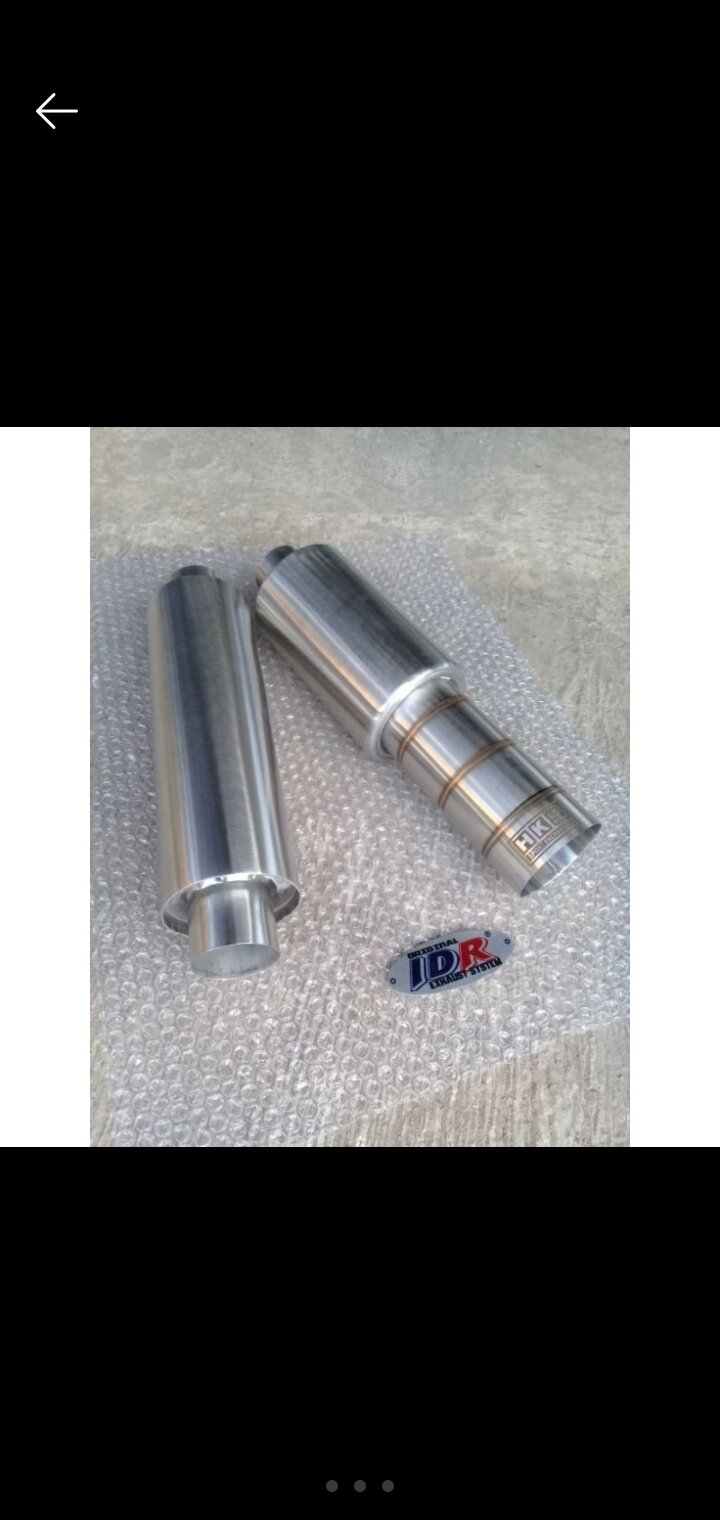 Knalpot Mobil HKS titan dan Resonator stainless manual dan matic