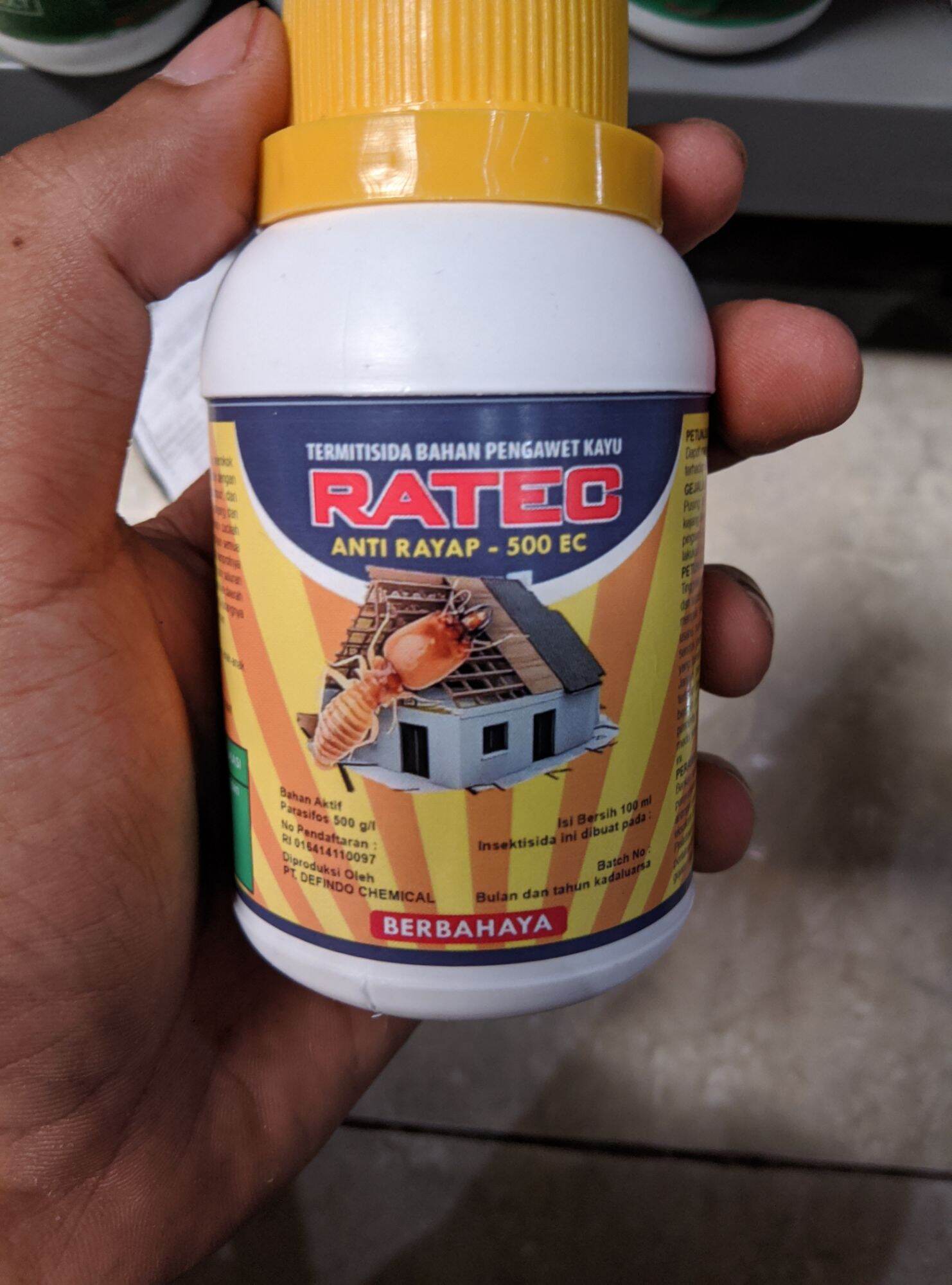 Ratec 100ml Racun Rayap Ratec Teemisida Bahan Pengawet Kayu Original