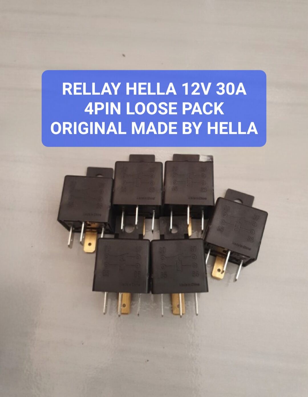 RELAY MEREK HELLA LOOSE PACK ORIGINAL 12V 30A KAKI 4 | Lazada Indonesia