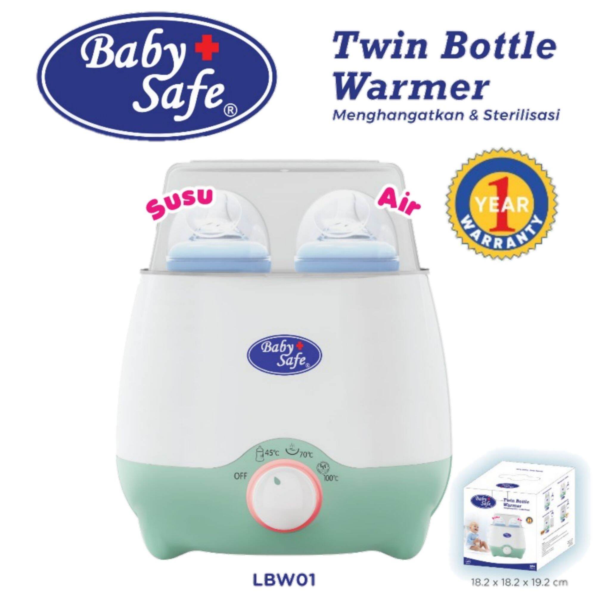 Baby safe hot sale twin bottle warmer